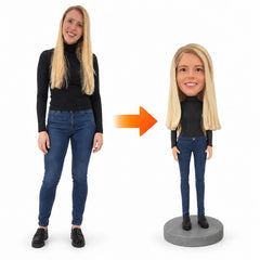 Geschenke für Mama Vollständig anpassbare 1 Weiblich Personen Bobblehead mit eingraviertem Text
