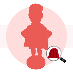 Vollständig anpassbare 1 Person Superheld Kundenspezifische Bobbleheads Mit rotem Umhang