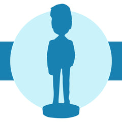 Vollständig anpassbare 1-Personen-Bobblehead mit eingraviertem Text