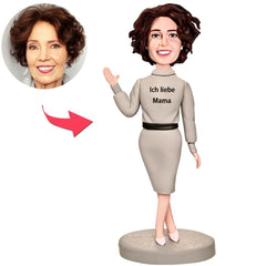 Ich Liebe Mama Fashion Woman Benutzerdefinierte Bobbleheads