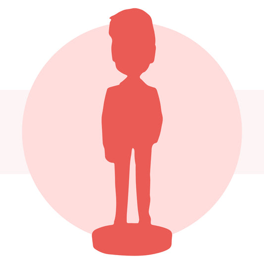 Vollständig anpassbare 1-Personen-Bobblehead mit eingraviertem Text