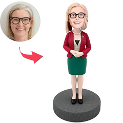 Lila Kleidung Moderne Frau Benutzerdefinierter Wackelkopfs