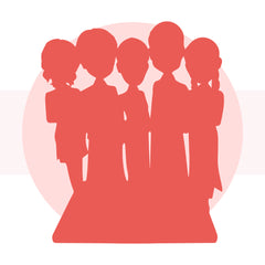 Vollständig anpassbare benutzerdefinierte Bobbleheads für 5 Personen mit graviertem Text