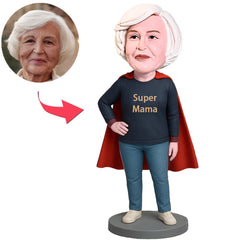 Super Mama Im Roten Umhang Benutzerdefinierter Bobbleheads