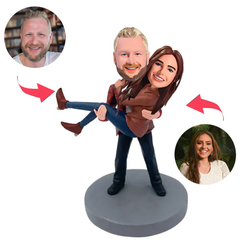 Prinzessin-Umarmungspaar Kundenspezifische Bobbleheads addieren Text