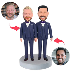 LGBT Kundenspezifische Bobbleheads mit eingraviertem Text