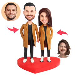 Windjacke Kleidung Casual Paar Kundenspezifische Bobbleheads