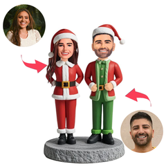 Weihnachtsgeschenke Frohe Weihnachten Paar Kundenspezifische Bobbleheads