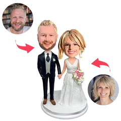 Glückliches Hochzeitspaar Benutzerdefinierte Bobbleheads