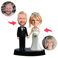 Gesegnetes Hochzeitspaar Benutzerdefinierte Bobbleheads