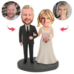 Hochzeitspaar Freudige Momente Benutzerdefinierte Bobbleheads