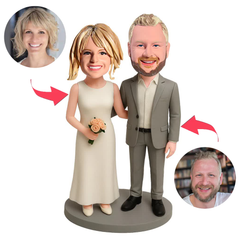 Hochzeitspaar Schatz der Zeit Benutzerdefinierte Bobbleheads