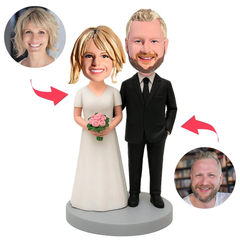 Hochzeitspaar Feier der Liebe Benutzerdefinierte Bobbleheads