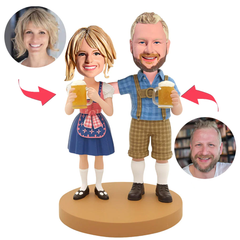 Oktoberfest-Paar Kundenspezifische Bobbleheads