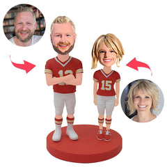 Kansas City Chiefs Paar Benutzerdefinierte Bobbleheads