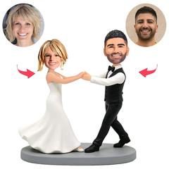 Hochzeitstanz des Paares Benutzerdefinierte Bobbleheads