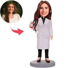 Apothekerin Kundenspezifische Bobbleheads mit graviertem Text