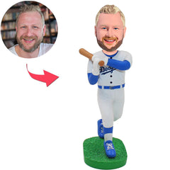 Baseballspieler Dodgers Kundenspezifische Bobbleheads mit graviertem Text