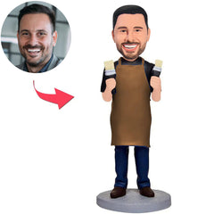 Maler Kundenspezifische Bobbleheads mit graviertem Text
