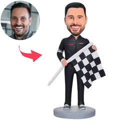 Racer Referee Kundenspezifische Bobbleheads mit eingraviertem Text
