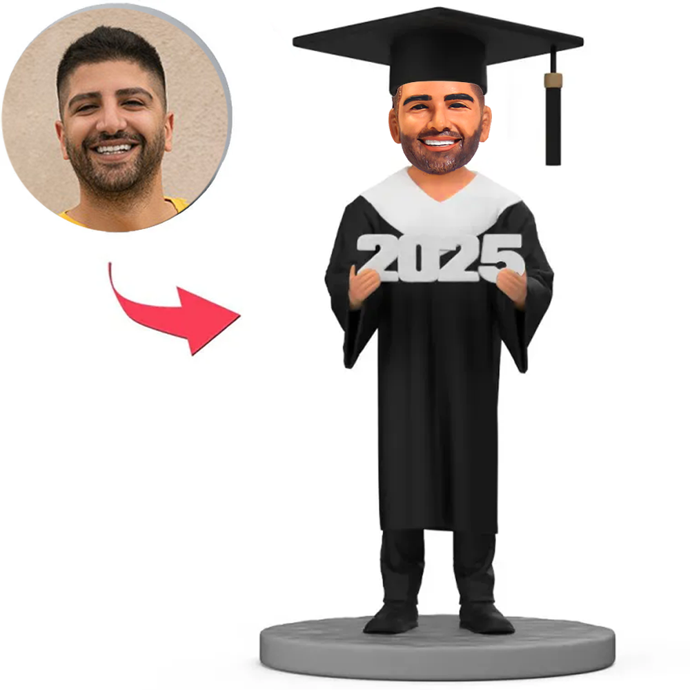 Herzlichen Glückwunsch Zum Abschluss 2025 Individuelle Wackelköpfe Für Männer