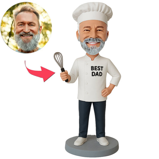 Bester Papa Koch Benutzerdefinierte Wackelköpfe