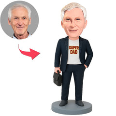 Super Boss Papa Tragetasche Benutzerdefinierte Wackelköpfe