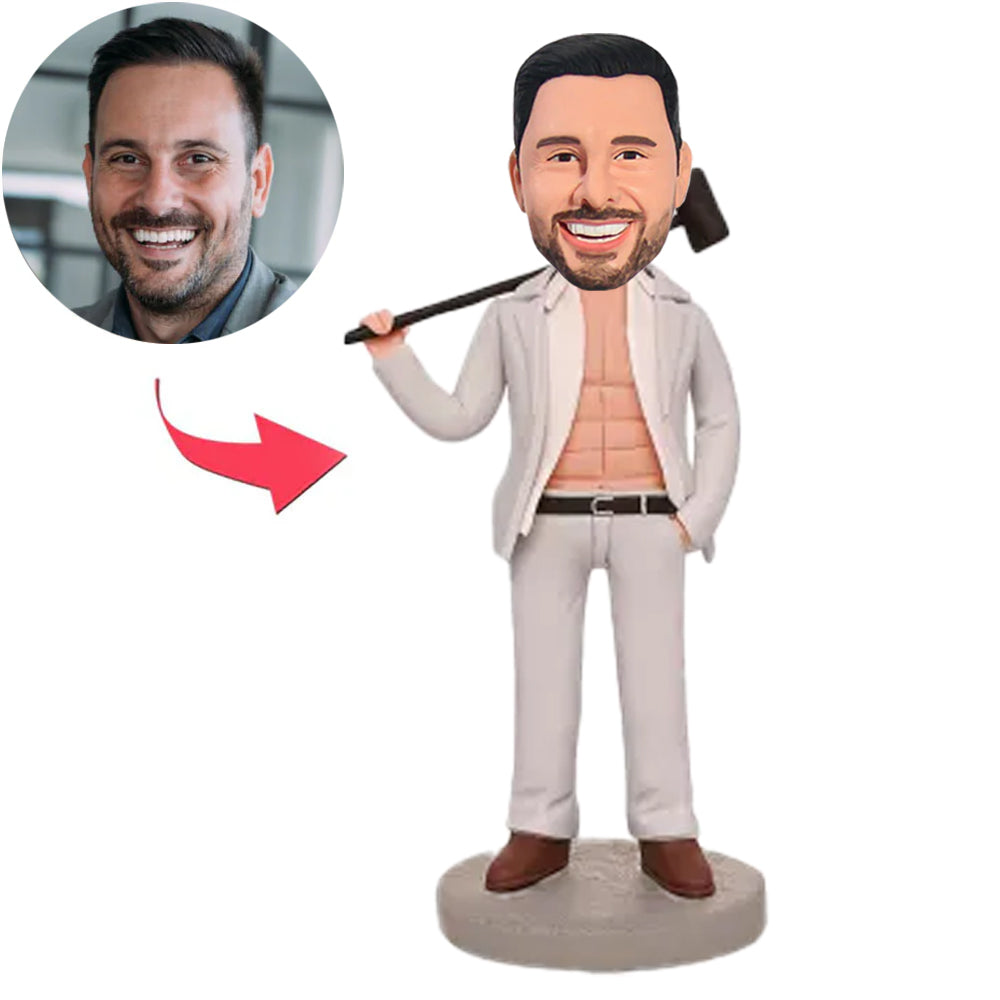 Mann mit Hammer Benutzerdefinierte Wackelköpfe