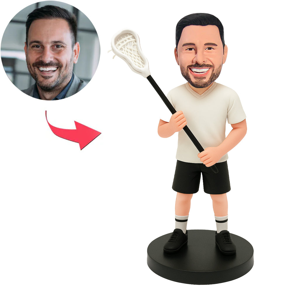 Mann Spielt Cricket Benutzerdefinierte Wackelköpfe