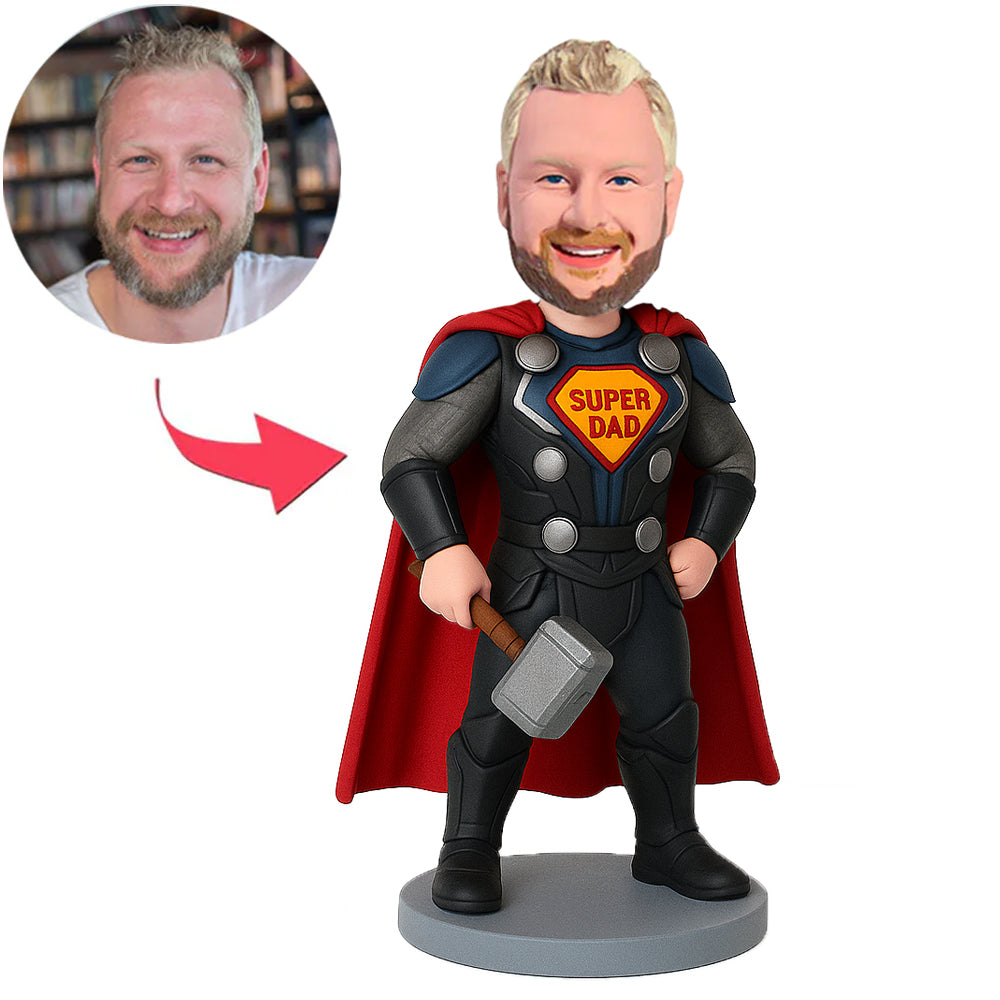 Mann mit Thors Hammer Benutzerdefinierte Wackelköpfe