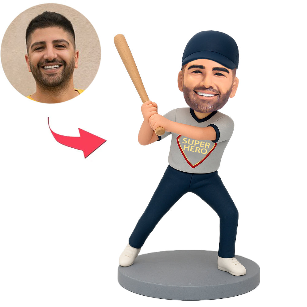 Superheld als Baseballspieler Benutzerdefinierte Bobbleheads