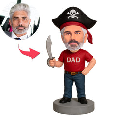 Piratenvater mit Messer Benutzerdefinierte Bobbleheads