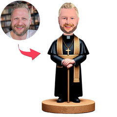 Priester mit Gehstock Benutzerdefinierte Bobbleheads