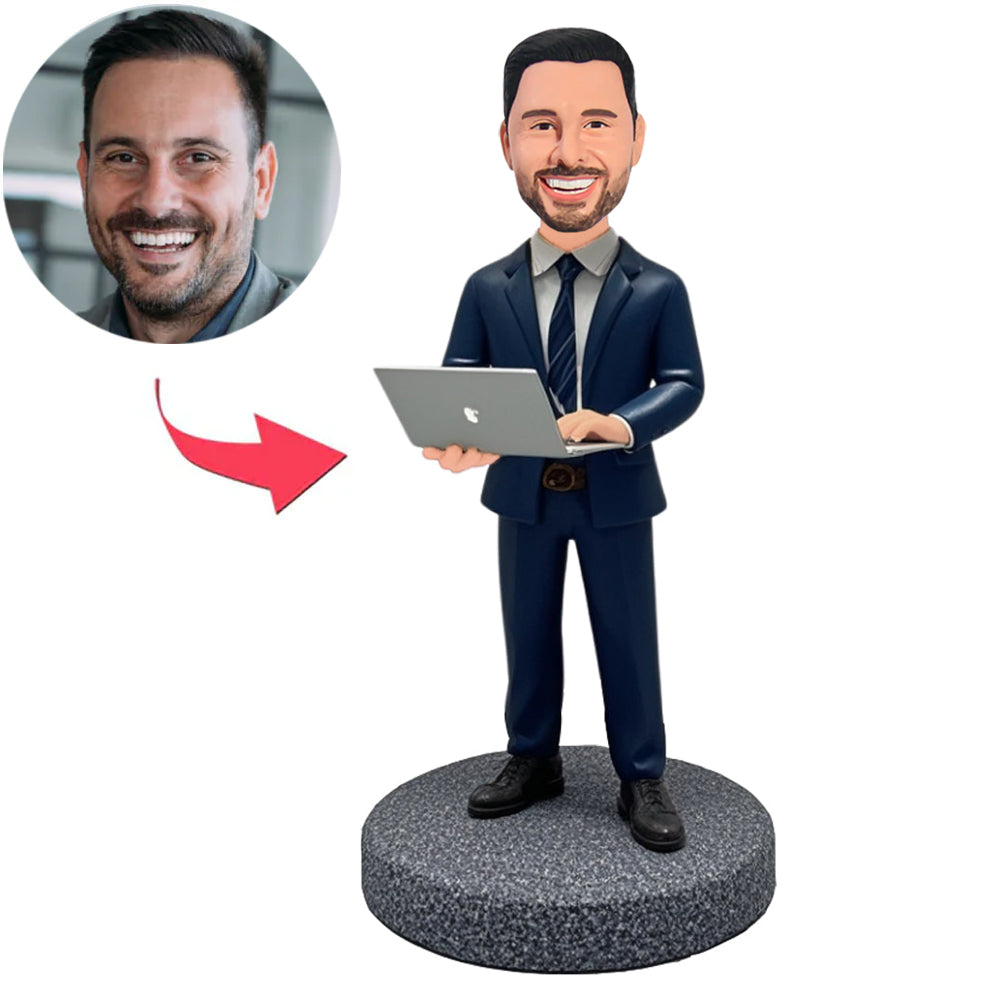 Erfahrener männlicher Programmierer Benutzerdefinierte Bobbleheads