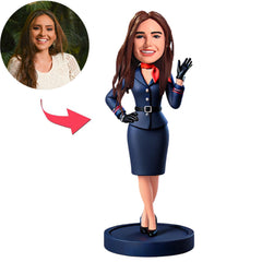 Schöne Stewardess Benutzerdefinierte Bobbleheads