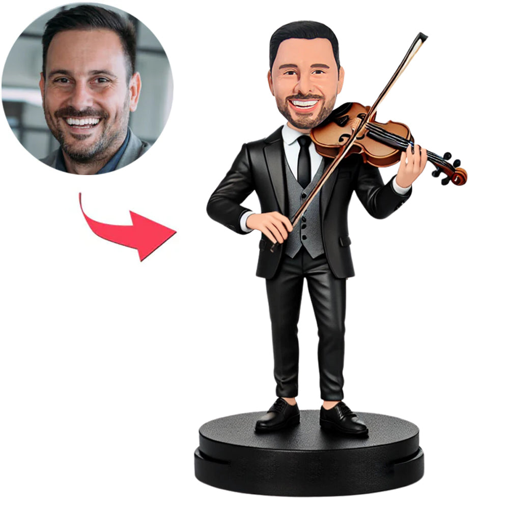Geiger spielt Geige Benutzerdefinierte Bobbleheads