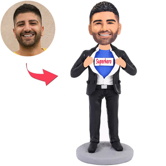 Superheld Kundenspezifische Bobbleheads mit eingraviertem Text