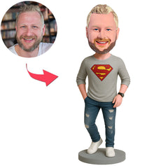 Superheld in Jeans Benutzerdefinierte Bobbleheads