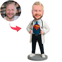 Super Arzt mit Stethoskop Benutzerdefinierte Bobbleheads