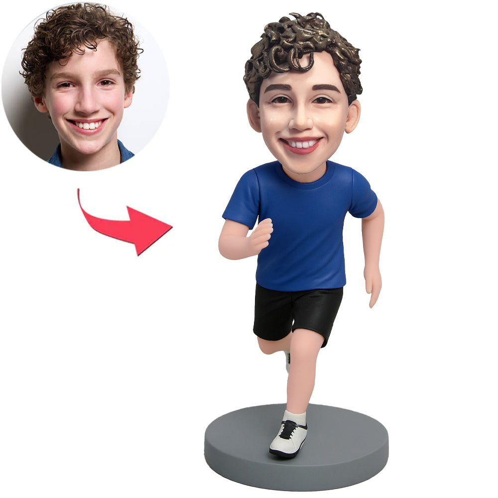 Laufender Junge Benutzerdefinierte Bobbleheads