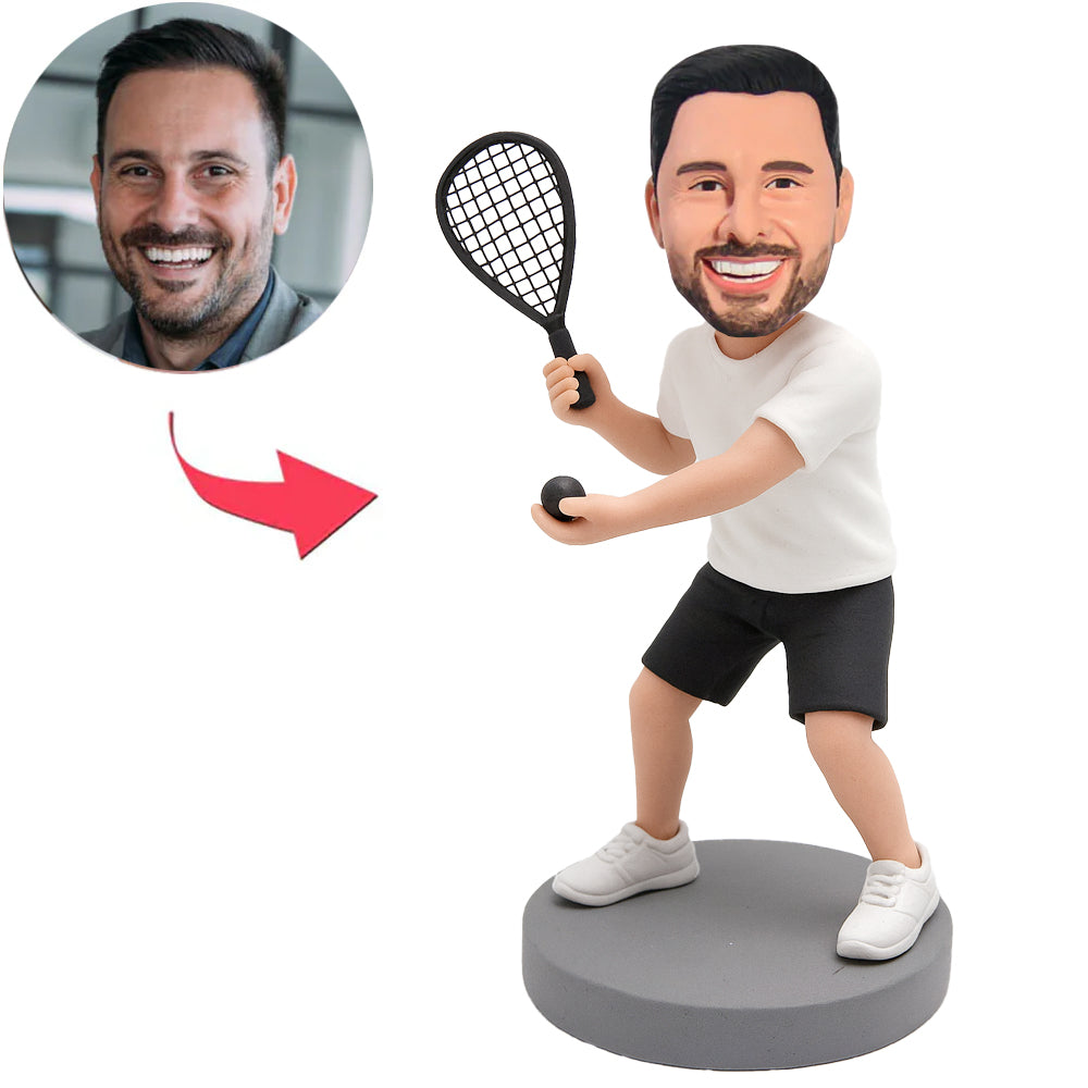 Squash Enthusiast Benutzerdefinierte Bobbleheads