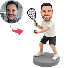 Squash Enthusiast Benutzerdefinierte Bobbleheads