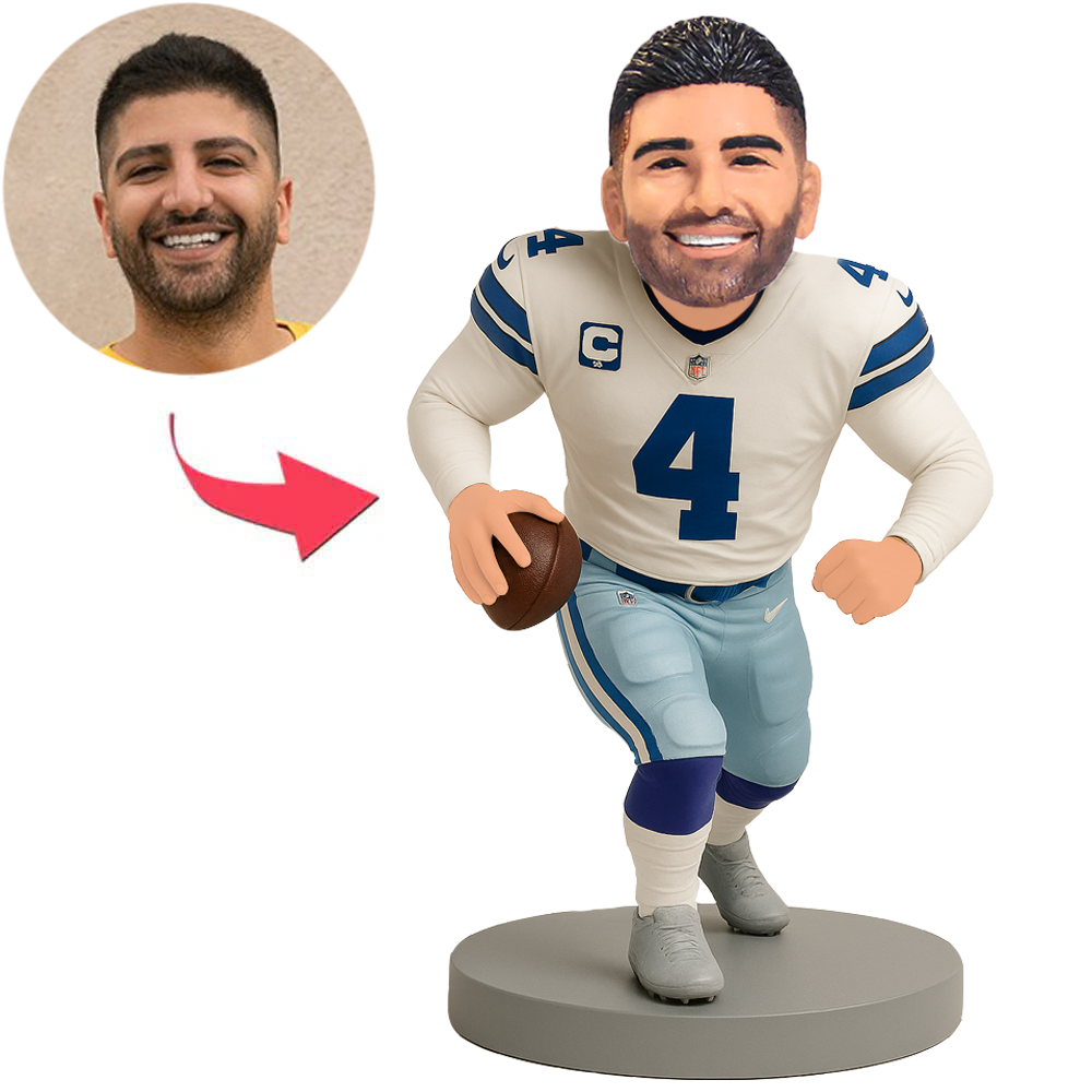 Dallas Cowboys Nr 4 Footballspieler Benutzerdefinierte Bobbleheads