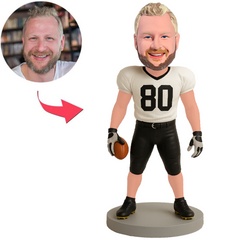 Footballspieler Nummer 80 Benutzerdefinierte Bobbleheads