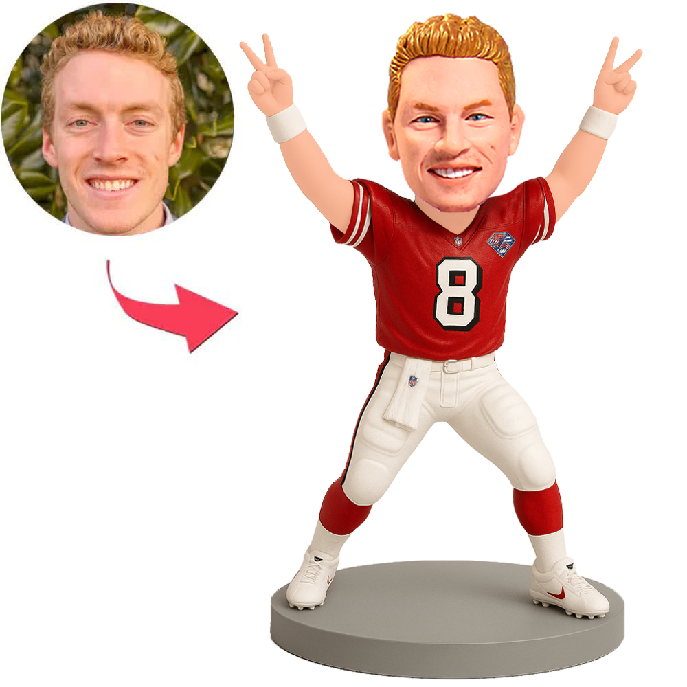 San Francisco 49ers Nr 8 Footballspieler Benutzerdefinierte Bobbleheads