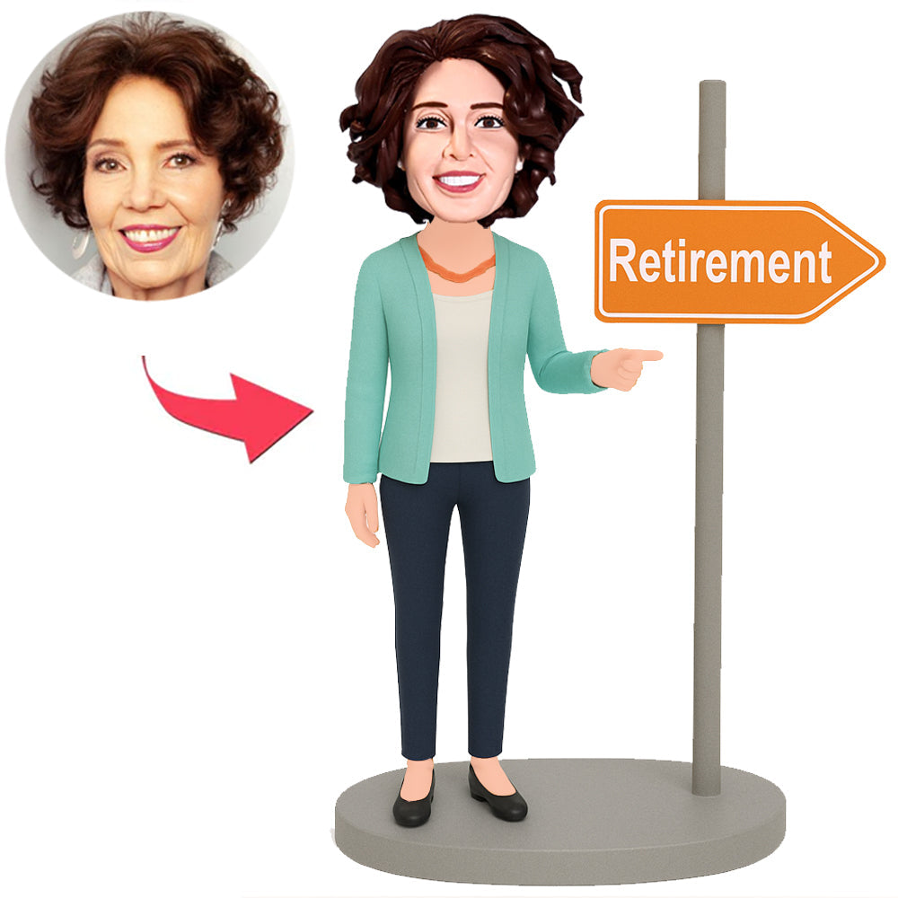Frau und Ruheschild Benutzerdefinierte Bobbleheads