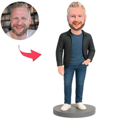 Mann in blauer Jeans Benutzerdefinierte Bobbleheads