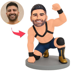 Wrestler in Siegerpose Benutzerdefinierte Bobbleheads