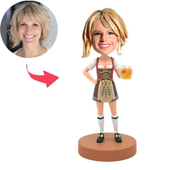 Frau in Bayerischer Tracht Kundenspezifische Bobbleheads