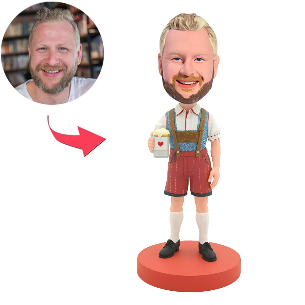 Traditioneller bayerischer Mann Kundenspezifische Bobbleheads